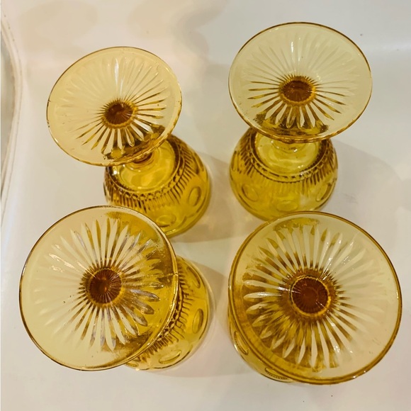 Amber color drinking glasses - Picture 8 of 12
